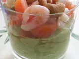 Recette Verrines guacamole crevettes