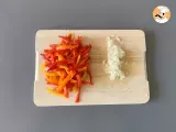 Etape 1 - Pâtes aux poivrons et fromage frais, le meilleur plat de pâtes pour l'été